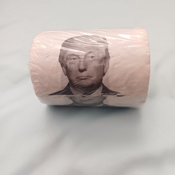President Donald Trump Toilet Paper Roll - Bathroom Funny GaG Prank Party Joke - Picture 1 of 3